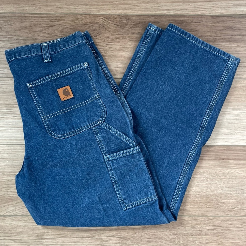 Carhartt Blue Denim Carpenter Jeans